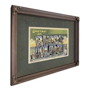 Rhode Island — Bourbon Framed Canvas Print | Bella Frye