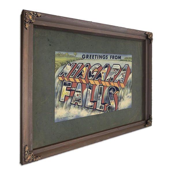 New York Ni Agra Falls — Bourbon Framed Canvas Print | Bella Frye