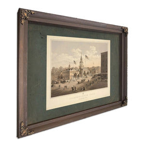 Independence Hall Philadelphia 1876 1894 — Bourbon Framed Canvas Print | Bella Frye