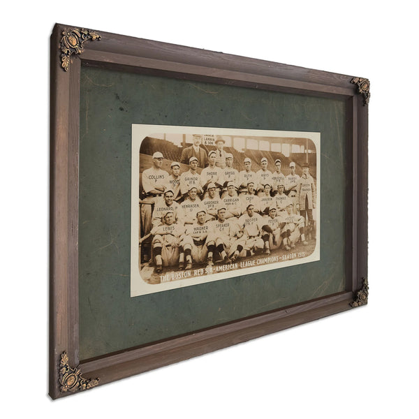 Boston Red Sox With Rookie Babe Ruth — Bourbon Framed Canvas Print | Bella Frye