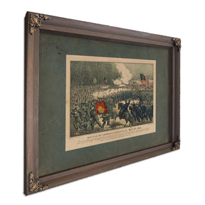 Battle of Chancellorsville Va May 3rd 1863 1863 — Bourbon Framed Canvas Print | Bella Frye