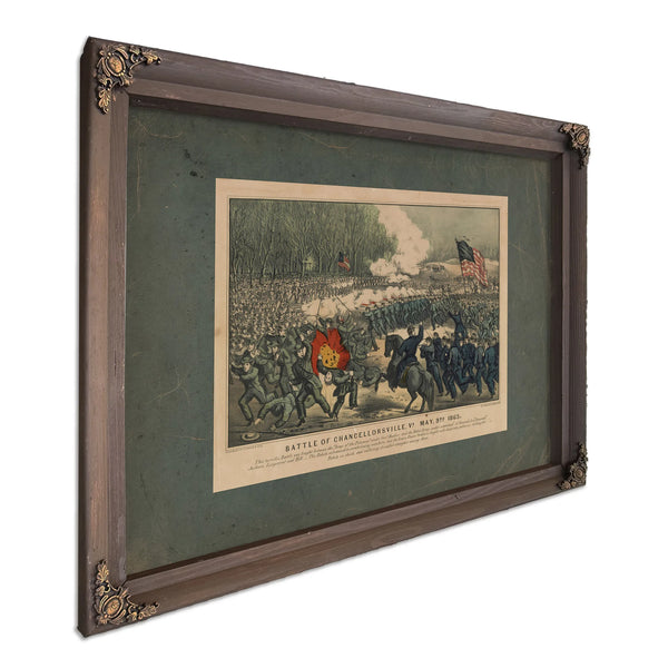 Battle of Chancellorsville Va May 3rd 1863 1863 — Bourbon Framed Canvas Print | Bella Frye