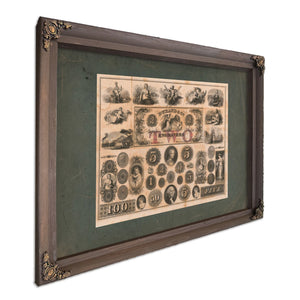 Durand Co Bank Note Engravers 1824 184 — Bourbon Framed Canvas Print | Bella Frye