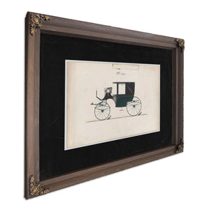 Design for Landaulet No 365 — Bourbon Framed Canvas Print | Bella Frye