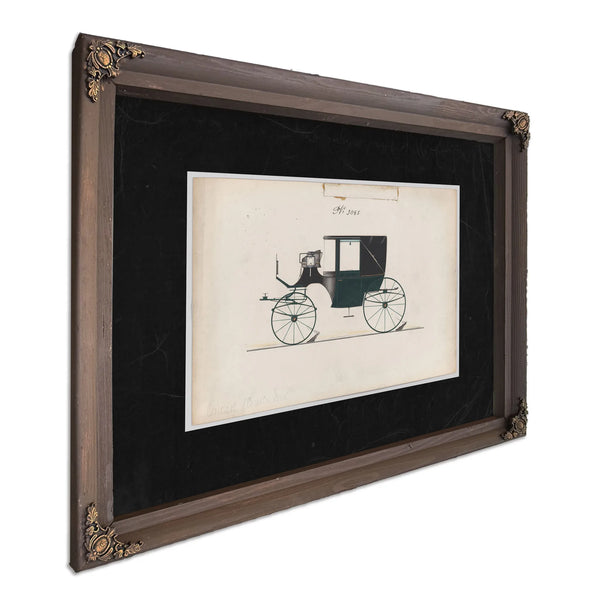 Design for Landaulet No 365 — Bourbon Framed Canvas Print | Bella Frye