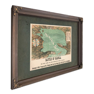 Battle of Manila 19th Century — Bourbon Framed Canvas Print | Bella Frye