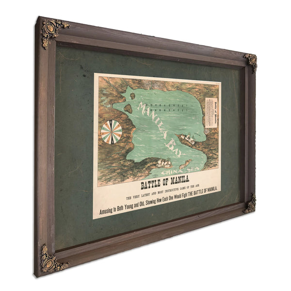 Battle of Manila 19th Century — Bourbon Framed Canvas Print | Bella Frye