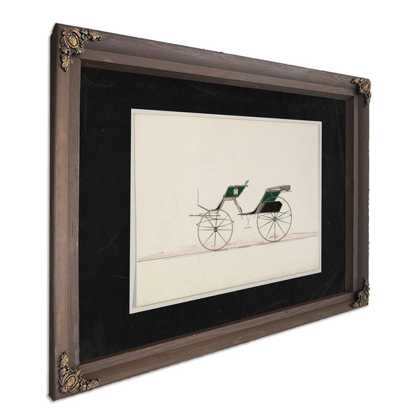 Design for Phaeton (unnumbered) — Bourbon Framed Canvas Print | Bella Frye