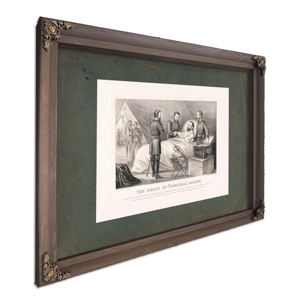 Death of Stonewall Jackson 1872 — Bourbon Framed Canvas Print | Bella Frye