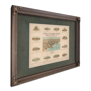 a View of the Columbian Exposition 1892 — Bourbon Framed Canvas Print | Bella Frye