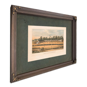 Belger Barracks Baltimore Md 1863 — Bourbon Framed Canvas Print | Bella Frye