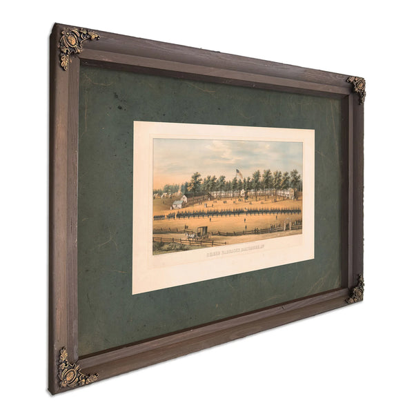 Belger Barracks Baltimore Md 1863 — Bourbon Framed Canvas Print | Bella Frye