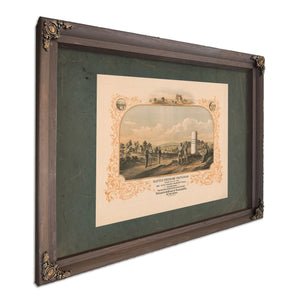 Battle Field of Manassas Fought July 21th 1861 1872 — Bourbon Framed Canvas Print | Bella Frye