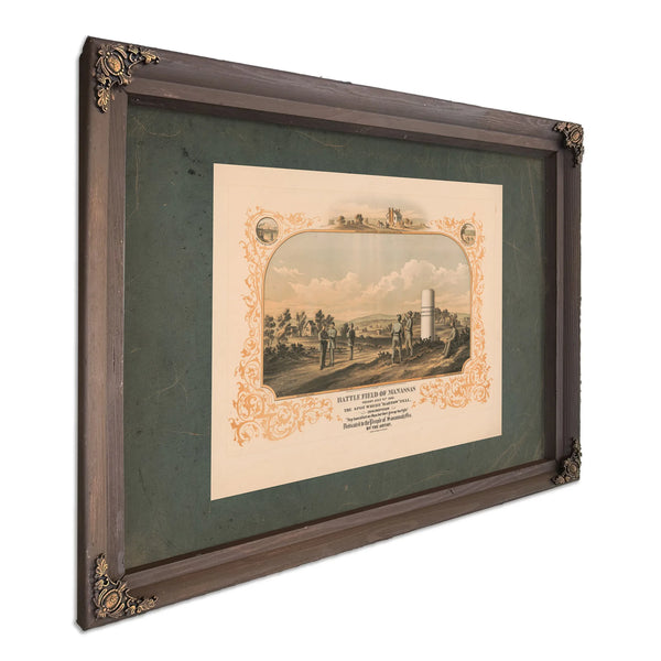 Battle Field of Manassas Fought July 21th 1861 1872 — Bourbon Framed Canvas Print | Bella Frye