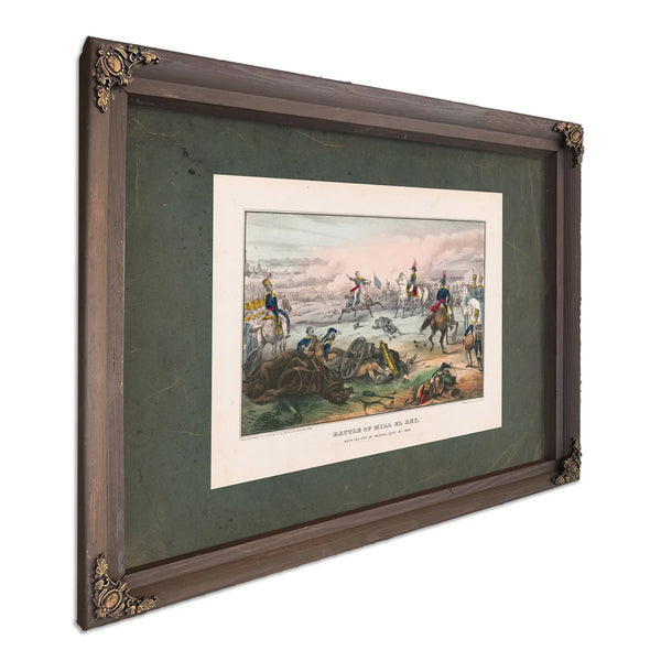 Battle of Mill El Renear the City of Mexicosept 8th 1847 1847 — Bourbon Framed Canvas Print | Bella Frye