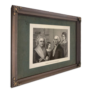 George Washington at Mt Vernon 1889 — Bourbon Framed Canvas Print | Bella Frye
