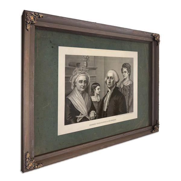 George Washington at Mt Vernon 1889 — Bourbon Framed Canvas Print | Bella Frye