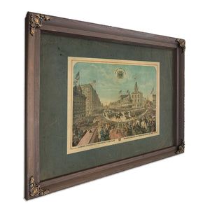 Grand Parade of the Knights Templar Triennial Conclave San Francisco August — Bourbon Framed Canvas Print | Bella Frye