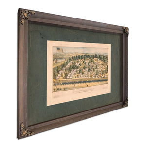Camp Patterson Park Baltimore Md 11th Regt New York Volunteers Col Dc Littl — Bourbon Framed Canvas Print | Bella Frye