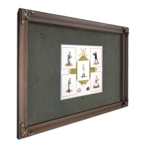 Souvenir Square Usa 1912 — Bourbon Framed Canvas Print | Bella Frye