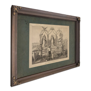 a Nations Pride a Nations Wealth 1884 — Bourbon Framed Canvas Print | Bella Frye