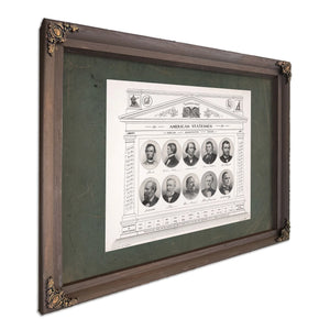 American Statesmen 1861 191 193 — Bourbon Framed Canvas Print | Bella Frye