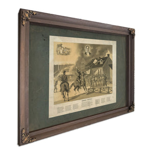 Barbara Frietchie 1896 — Bourbon Framed Canvas Print | Bella Frye