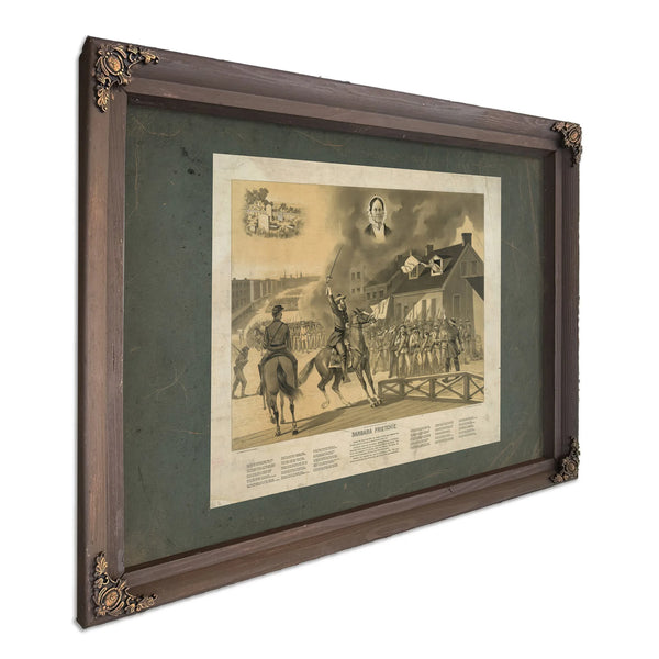 Barbara Frietchie 1896 — Bourbon Framed Canvas Print | Bella Frye