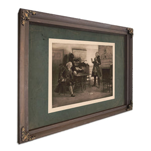 Franklin and Gen Braddock 196 — Bourbon Framed Canvas Print | Bella Frye