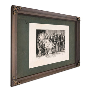 Death of General Zachary Taylor 185 — Bourbon Framed Canvas Print | Bella Frye