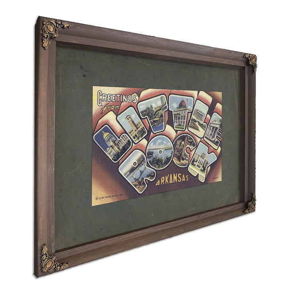 Arkansas Little Rock — Bourbon Framed Canvas Print | Bella Frye