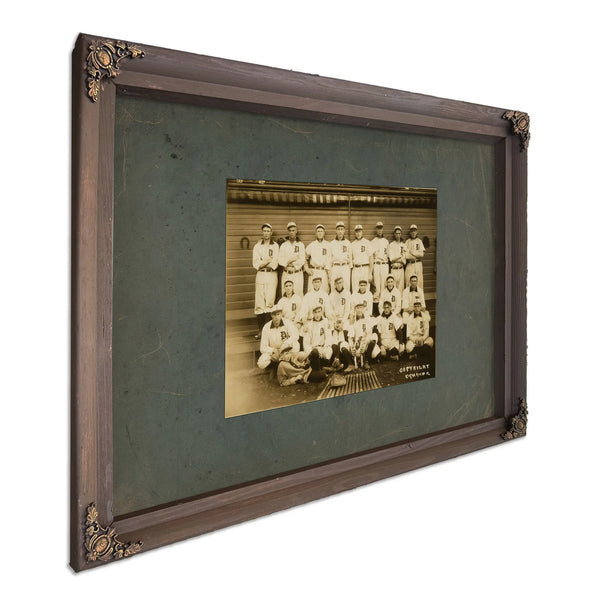 Detroit Tigers Champions of the American League in — Bourbon Framed Canvas Print | Bella Frye