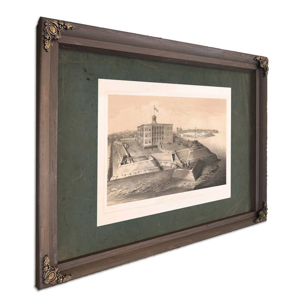 Fort Anderson Paducah Kentucky and the Camp of the 6th Illinois Cavalry Apri — Bourbon Framed Canvas Print | Bella Frye