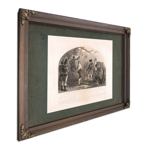 Last Words of Captain Nathan Hale the Hero Martyr of the American Revolution — Bourbon Framed Canvas Print | Bella Frye