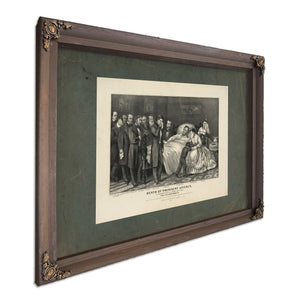 Death of President Lincoln_ at Washington Dc April 15th 1865 the Nations Mar — Bourbon Framed Canvas Print | Bella Frye