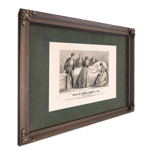 Death of General Robert E Lee at Lexington Va October 12th 187 Aged 62 Year — Bourbon Framed Canvas Print | Bella Frye