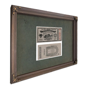 Ticket to the 1926 Army Navy Game 2 6438a1 2_1 — Bourbon Framed Canvas Print | Bella Frye