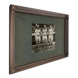 Boston Red Sox Golden Outfield — Bourbon Framed Canvas Print | Bella Frye
