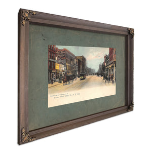 Harlems Gilded Promenade a Vanished Thoroughfare — Bourbon Framed Canvas Print | Bella Frye