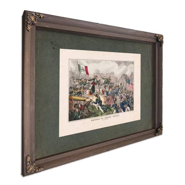 Battle of Cerro Gordo April 18th 1847 1847 — Bourbon Framed Canvas Print | Bella Frye