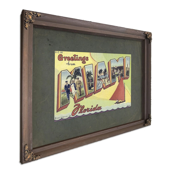 Florida Miami — Bourbon Framed Canvas Print | Bella Frye