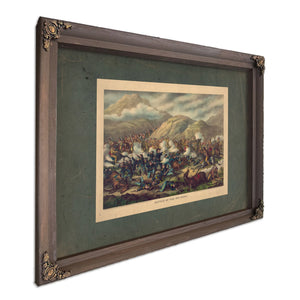 Battle of the Big Horn 1889 — Bourbon Framed Canvas Print | Bella Frye