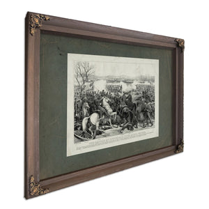Battle of Pittsburgh Tenn April 7th 1862 1862 — Bourbon Framed Canvas Print | Bella Frye