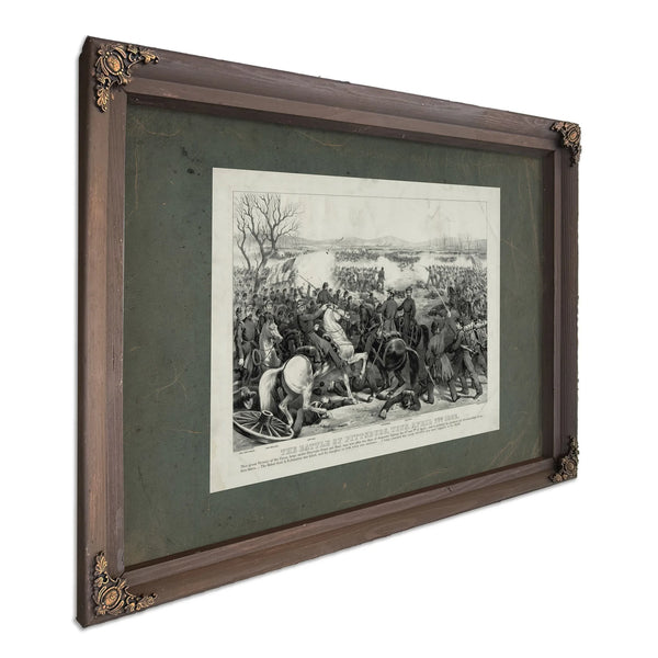 Battle of Pittsburgh Tenn April 7th 1862 1862 — Bourbon Framed Canvas Print | Bella Frye