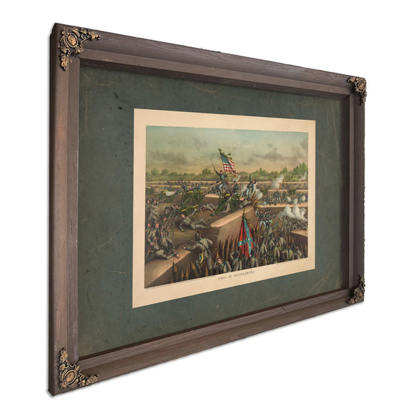 Fall of Petersburg 1893 — Bourbon Framed Canvas Print | Bella Frye