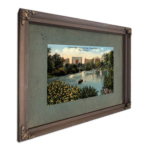 The Gilded Refuge Where Manhattans Elite Escaped to Waters Edge — Bourbon Framed Canvas Print | Bella Frye