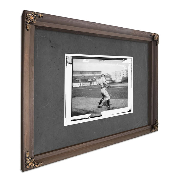 Tris Speaker Boston Al Baseball — Bourbon Framed Canvas Print | Bella Frye