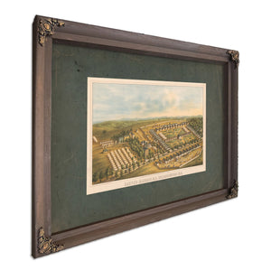 Carver Barracks Washington Dc 1864 — Bourbon Framed Canvas Print | Bella Frye