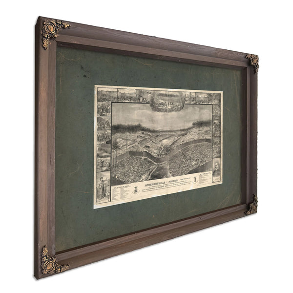 Andersonville Prison Camp Sumter Ga as it Appeared August 1st 1864 When it C — Bourbon Framed Canvas Print | Bella Frye