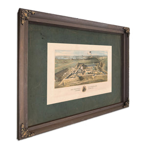 Fort Marshall Baltimore Md Fifth Regiment Artillery Nyv 1862 — Bourbon Framed Canvas Print | Bella Frye